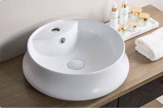Раковина накладная BelBagno 46см белая BB1398
