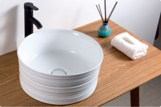 Раковина накладная BelBagno 40см белая BB1406