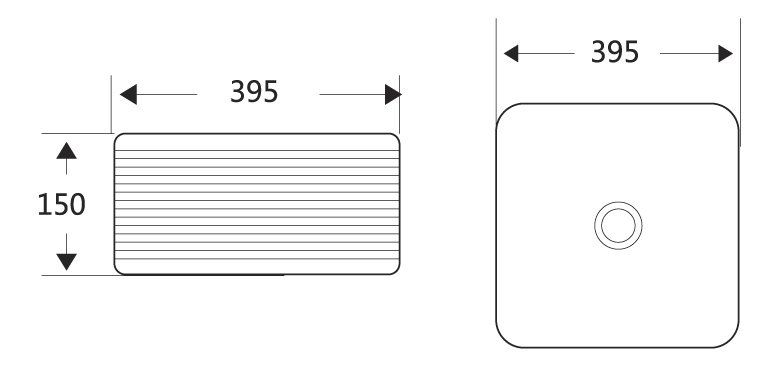 Раковина накладная BelBagno 40см белая BB1421