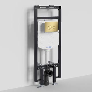 Система инсталляции для унитазов WasserKRAFT Dinkel 58TLT.010.ME.MG01 с кнопкой смыва