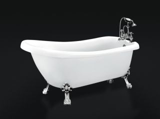 Акриловая ванна BelBagno BB20-1700 с ножками и сливом-переливом Акриловая ванна BelBagno BB20-1700 с ножками и сливом-переливом