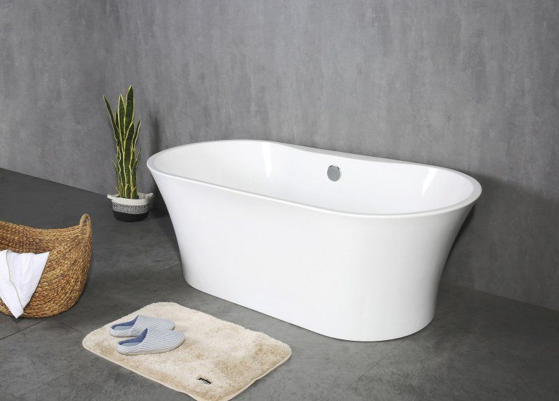 Акриловая ванна BelBagno отдельностоящая, белая BB201-1500-800