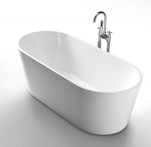 Акриловая ванна BelBagno отдельностоящая, белая BB202-1600-800