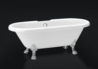Акриловая ванна BelBagno BB21 с ножками и сливом-переливом Акриловая ванна BelBagno BB21 с ножками и сливом-переливом