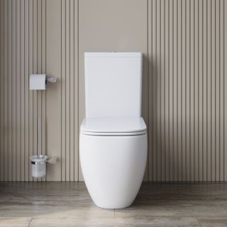 Унитаз-компакт безободковый BelBagno SFERA-TOR BB2141CP-TOR/SC/BB2141T белый