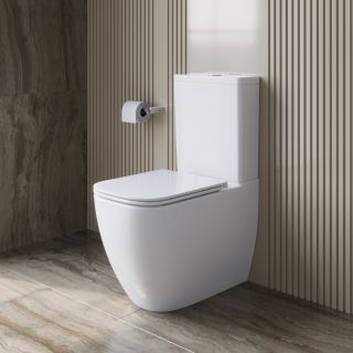 Унитаз-компакт безободковый BelBagno SFERA-TOR BB2141CP-TOR/SC/BB2141T белый