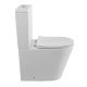 Унитаз-компакт BelBagno безободковый BelBagno FLAY-TOR BB2149CP-TOR/BB2149T/BB089SC белый