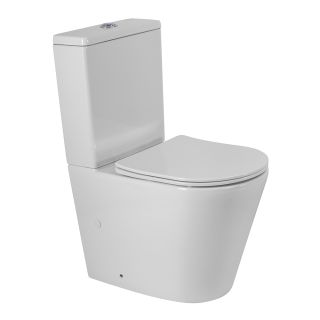 Унитаз-компакт BelBagno безободковый BelBagno FLAY-TOR BB2149CP-TOR/SC/BB2149T белый