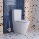 Унитаз-компакт BelBagno безободковый BelBagno FLAY-TOR BB2149CP-TOR/SC/BB2149T белый