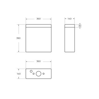 Бачок для унитаза BelBagno BB2197T белый