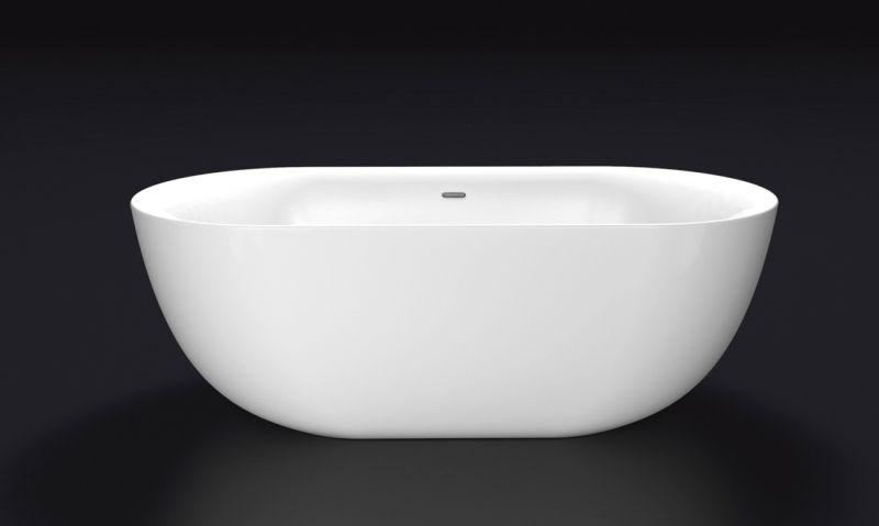 Акриловая ванна BelBagno BB27 отдельностоящая, белая, овальная