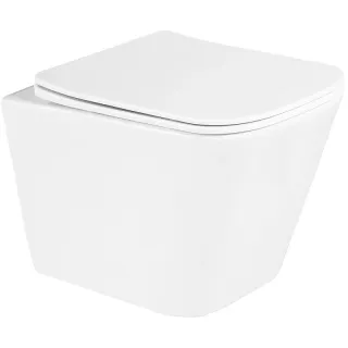 Чаша унитаза BelBagno подвесного c креплением и сиденьем дюропласт soft close BB3103CHR/SC белый