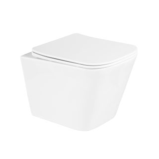 Унитаз подвесной с сиденьем BelBagno DUE BB3103CHR/SC + Система инсталляции для унитазов BelBagno BB002-80  с кнопкой смыва BB014-SR-BI