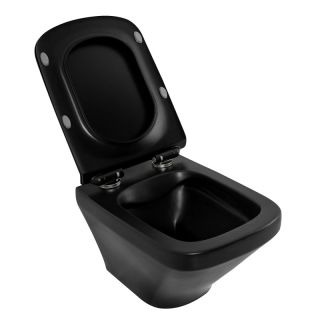 Подвесной унитаз BelBagno Sela чёрный матовый BB3201CHR-MB Подвесной унитаз BelBagno Sela чёрный матовый BB3201CHR-MB