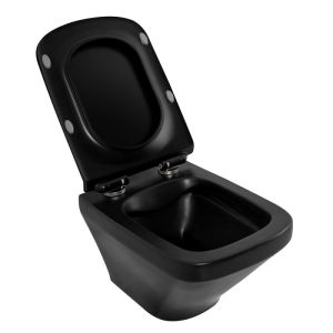 Сиденье для унитаза с микролифтом BelBagno Sela чёрный матовый BB3201SC-MB