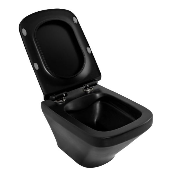 Сиденье для унитаза с микролифтом BelBagno Sela чёрный матовый BB3201SC-MB Сиденье для унитаза с микролифтом BelBagno Sela чёрный матовый BB3201SC-MB