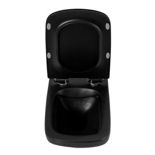 Сиденье для унитаза с микролифтом BelBagno Sela чёрный матовый BB3201SC-MB