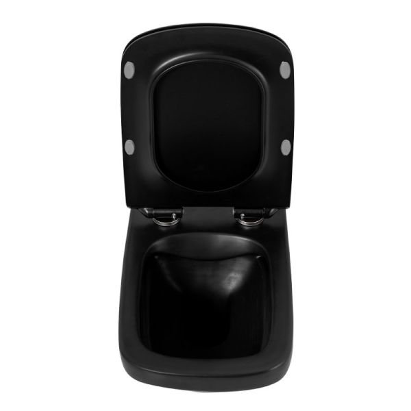Сиденье для унитаза с микролифтом BelBagno Sela чёрный матовый BB3201SC-MB Сиденье для унитаза с микролифтом BelBagno Sela чёрный матовый BB3201SC-MB