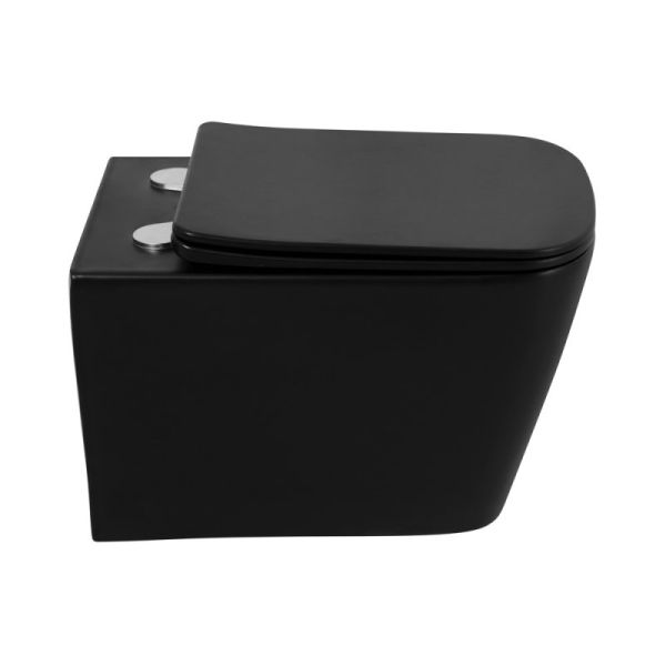 Подвесной унитаз BelBagno Ardente-C чёрный матовый BB3202CHR-MB Подвесной унитаз BelBagno Ardente-C чёрный матовый BB3202CHR-MB
