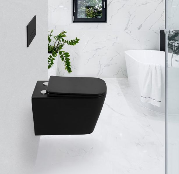 Подвесной унитаз BelBagno Ardente-C чёрный матовый BB3202CHR-MB Подвесной унитаз BelBagno Ardente-C чёрный матовый BB3202CHR-MB