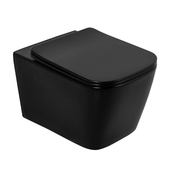 Подвесной унитаз BelBagno Ardente-C чёрный матовый BB3202CHR-MB Подвесной унитаз BelBagno Ardente-C чёрный матовый BB3202CHR-MB