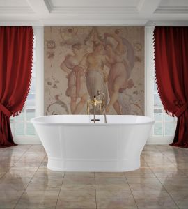 Акриловая ванна BelBagno отдельностоящая, белая 167x78 BB35