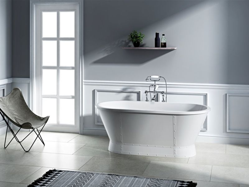 Акриловая ванна BelBagno отдельностоящая, белая 167x78 BB35