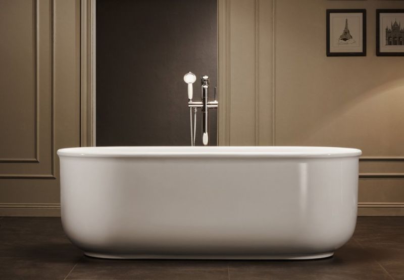 Акриловая ванна BelBagno отдельностоящая, белая BB401-1700-800