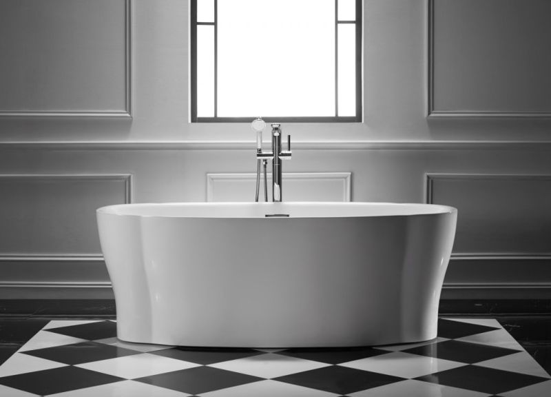 Акриловая ванна BelBagno отдельностоящая, белая BB403-1700-850