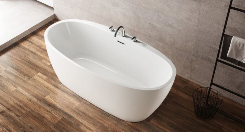 Акриловая ванна BelBagno отдельностоящая, белая BB404-1700-800