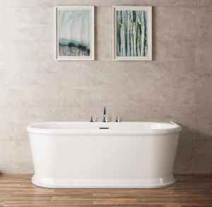 Акриловая ванна BelBagno пристенная, белая BB408-1500-800