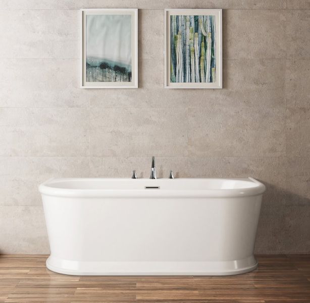 Акриловая ванна BelBagno пристенная, белая BB408-1500-800
