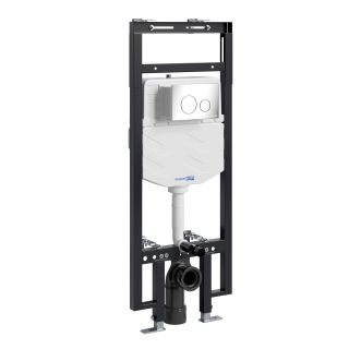 Система инсталляции для унитазов WasserKRAFT Dinkel 58TLT.010.ME.CH02 с кнопкой смыва