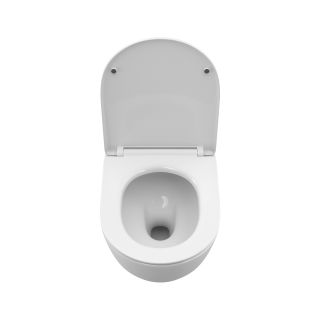 Унитаз подвесной BelBagno безободковый, с системой смыва "Торнадо", с сиденьем soft close, BB5177CH-TOR/SC