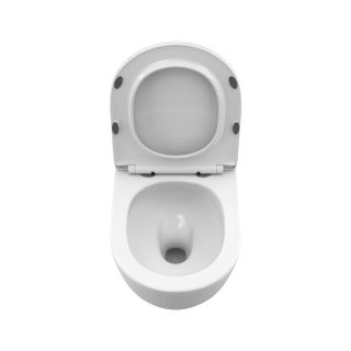 Унитаз подвесной BelBagno безободковый, с системой смыва "Торнадо", с сиденьем soft close, BB5177CH-TOR/SC