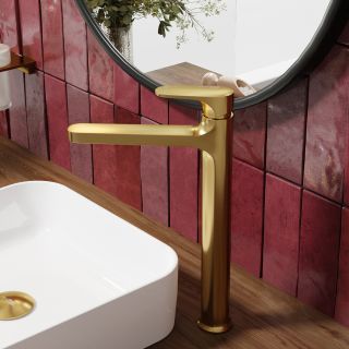Смеситель для раковины WasserKRAFT Havel 3603H тёмное золото матовое
