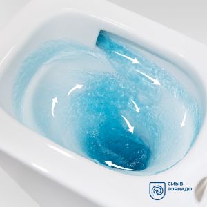 Унитаз подвесной безободковый с сиденьем и смывом TORNADO BelBagno ARDENTE-R BB520CH-TOR/SC