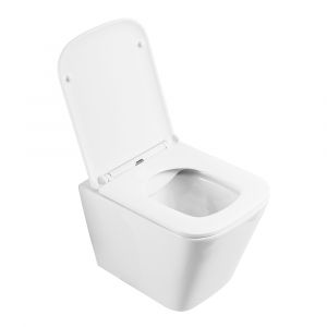 Унитаз подвесной безободковый с сиденьем BelBagno ARDENTE-R BB520CHR/SC