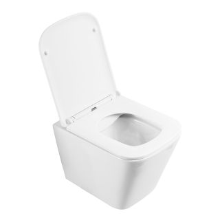 Унитаз подвесной безободковый с сиденьем BelBagno ARDENTE-R BB520CHR/SC Унитаз подвесной безободковый с сиденьем BelBagno ARDENTE-R BB520CHR/SC