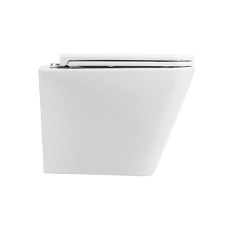 Унитаз подвесной безободковый с сиденьем BelBagno ARDENTE-R BB520CHR/SC Унитаз подвесной безободковый с сиденьем BelBagno ARDENTE-R BB520CHR/SC