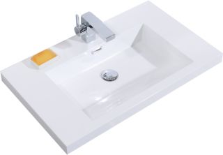 Раковина BelBagno из искусственного мрамора, BB600AB, 600x480x255 белый