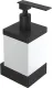 Дозатор Boheme Qubic 10727-B чёрный матовый