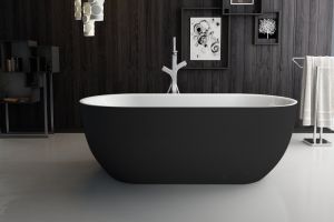 Акриловая ванна BelBagno 170x80см чёрный матовый BB70-1700-800-W/NM