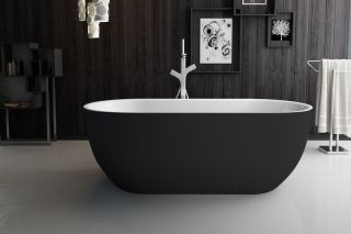 Акриловая ванна BelBagno 170x80см чёрный матовый BB70-1700-800-W/NM