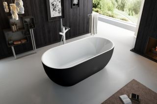 Акриловая ванна BelBagno 150x80см чёрный матовый BB70-1500-800-W/NM