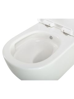 Унитаз подвесной BelBagno безободковый со смывом "Торнадо", с функцией биде, без смесителя, с сиденьем дюропласт soft close BB7026CH-TOR-BFS/SC