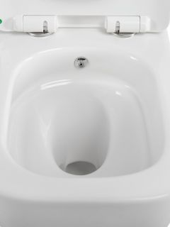 Унитаз подвесной BelBagno безободковый со смывом "Торнадо", с функцией биде и смесителем, с сиденьем дюропласт soft close BB7106CH-TOR-BS/SC