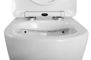 Унитаз подвесной BelBagno безободковый с сиденьем дюропласт soft close BB7306CHR/SC белый