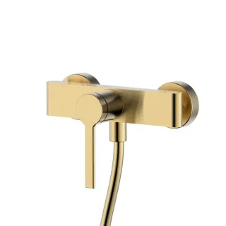 Смеситель для душа AQUAme Asti AQM6413BG золото брашированное