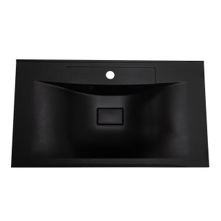 Раковина BelBagno из искусственного мрамора,  800x450x150, BB800/450-LV-ART-PR-NERO черный